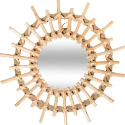 3 Miroir Rotin Soleil Diamètre 28