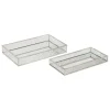 2 plateaux effet miroir