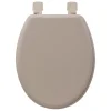 Abattant WC taupe bois