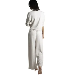 Alexa - Cardigan cache-Coeur blanc en coton modal