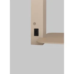 Applique Florence sable abat-jour noir