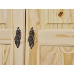 Armoire 4 étagères 1 penderie en Pin Massif LEBOSA