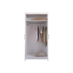 Armoire blanc 2 portes AKOON