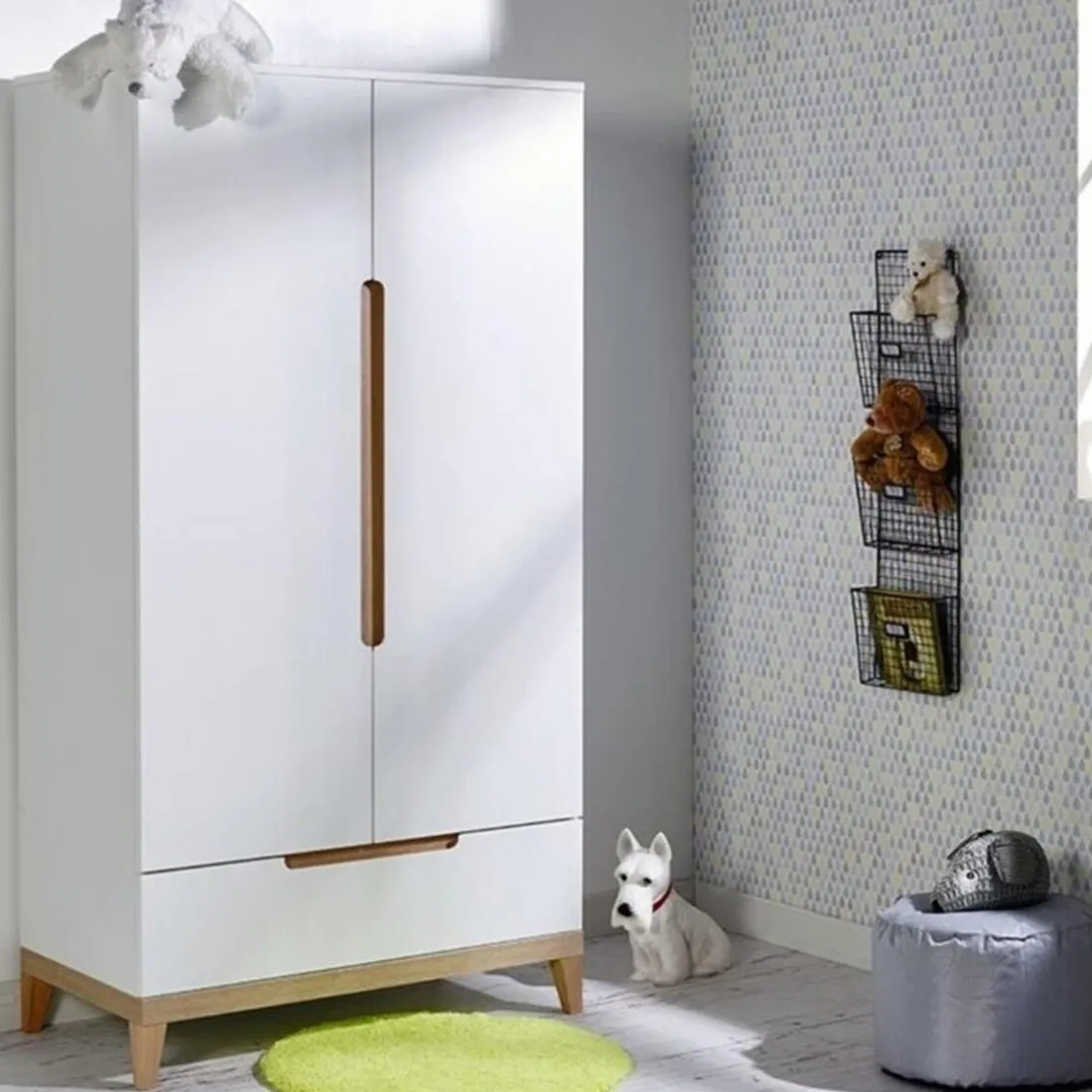 Armoire Blanche 100 x 188 x 52 cm EVIDENCE