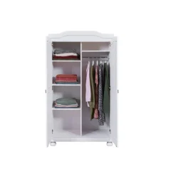 Armoire en Bois Massif Laqué Blanc HEDDA