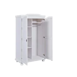 Armoire en Bois Massif Laqué Blanc HEDDA