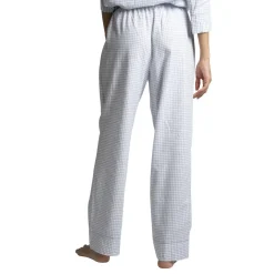 Audrey - bas de pyjama long bleu en coton