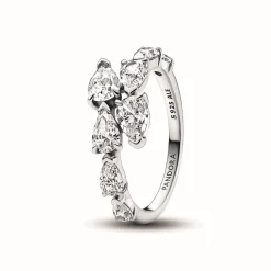 Bague Anneau Chevauchement Scintillant - Pandora Timeless