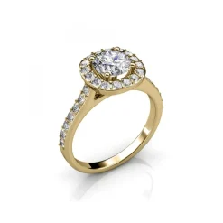 Bague Cushy - Doré et cristal