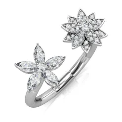 Bague Fraternal Bloom MYC-Paris DR0014-S - Argenté Et Cristal