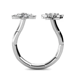 Bague Fraternal Bloom MYC-Paris DR0014-S - Argenté Et Cristal