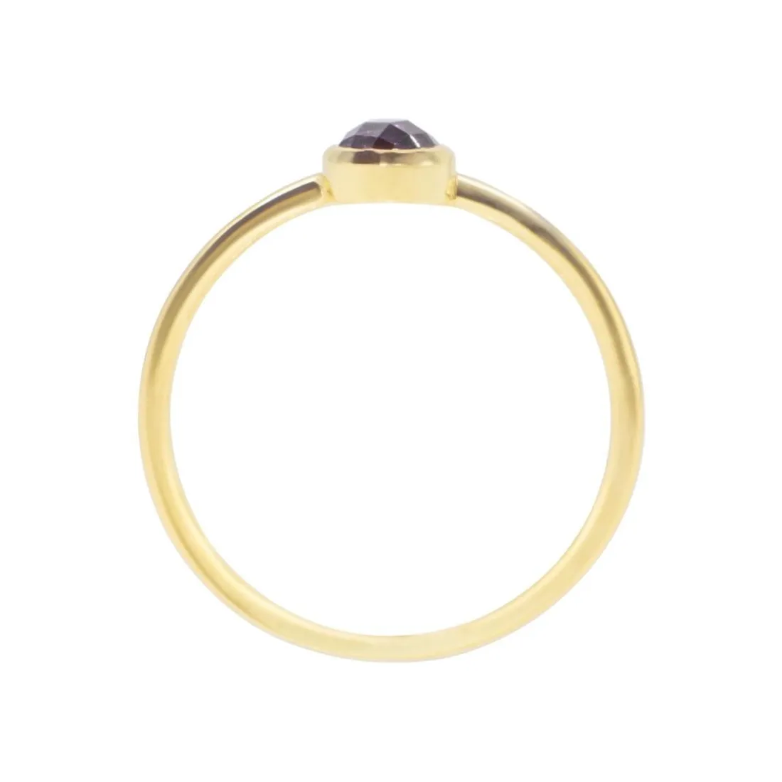 Bague Gemia En Pierre Améthyste Plaqué Or