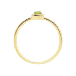 Bague Gemia En Pierre Péridot Plaqué Or