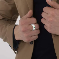 Bague homme Lacoste Arthor - 2040495 Acier Vert