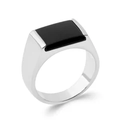 Bague homme Maison de la Bijouterie Z0V3600 Argent Onyx