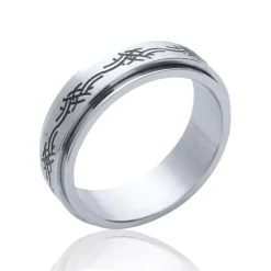 Bague homme Maison de la Bijouterie Z0UVU00 Acier