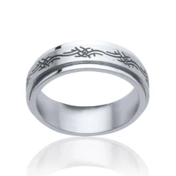 Bague homme Maison de la Bijouterie Z0UVU00 Acier