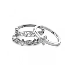 Bague Solar MYC-Paris DR0341-S - Argenté Et Cristal