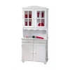 Bahut Vaisselier VALENCIA 2 Portes Blanc