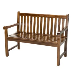 Banc de jardin Java en bois teck huilé