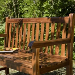 Banc de jardin Java en bois teck huilé
