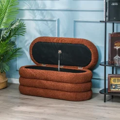 Banc Design Scandinave avec Rangement rouge