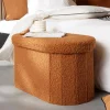 Banc rond TEDDY MOKA Caramel