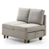Banquette 2 places convertible Zinez Tissu Beige
