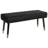 Banquette Velours Noir Salon