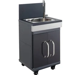 Barbecue gaz FIDGI 4 Brûleurs avec desserte et évier