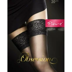 Bas 20 Deniers Noir Fiore