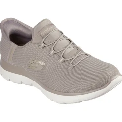 Basket femme Summits-Classy-Night Taupe doré