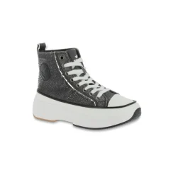 Basket femme toile gris CHRISTA en coton