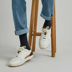 Baskets Blanche ALDER en cuir