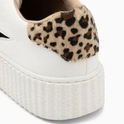 Baskets eclair a scratch femme or