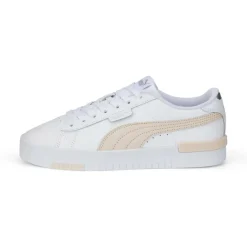 Baskets femme blanc/rose pale JADA RENEW en cuir