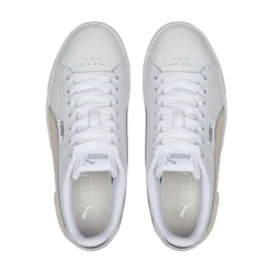 Baskets femme blanc/rose pale JADA RENEW en cuir