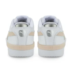 Baskets femme blanc/rose pale JADA RENEW en cuir