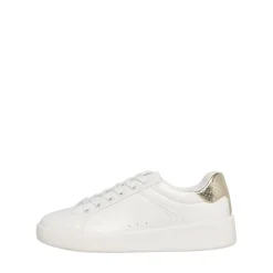 Baskets femme Détail pailleté blanc Gwen