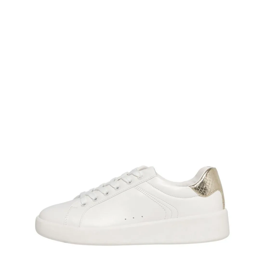 Baskets femme Détail pailleté blanc Gwen