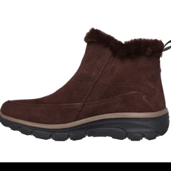 Baskets femme EASY GOING - COOL ZIP chocolat en cuir