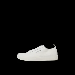 Baskets homme blanc lacets toile Yael