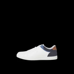 Baskets homme blanc lacets synthétique Zak