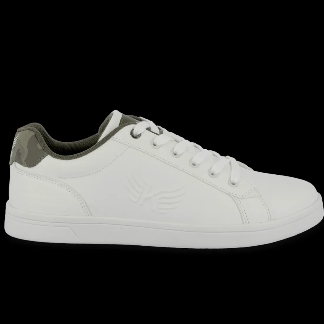 Baskets homme DARLY blanc et kaki camo