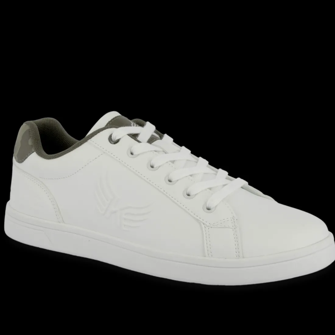 Baskets homme DARLY blanc et kaki camo