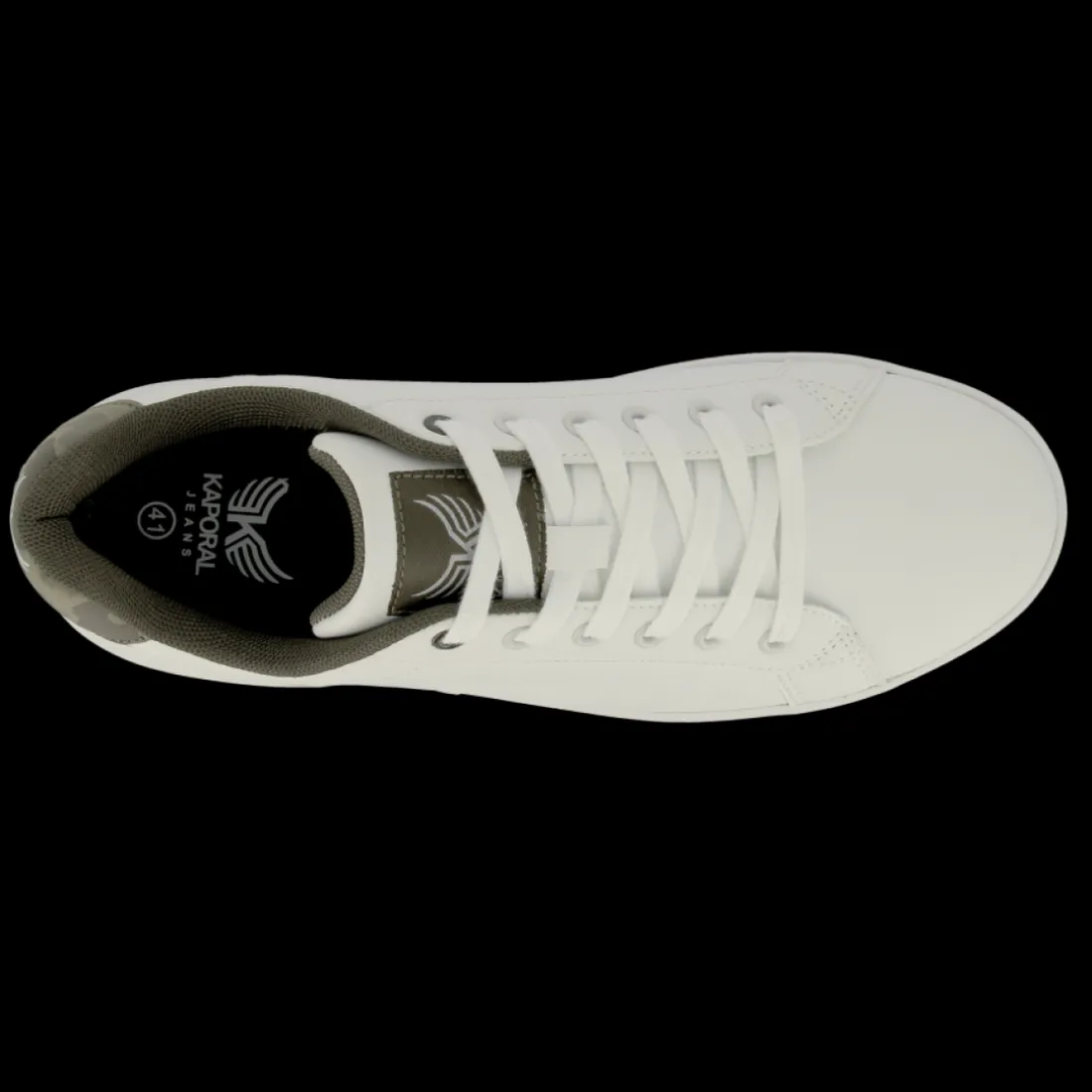 Baskets homme DARLY blanc et kaki camo