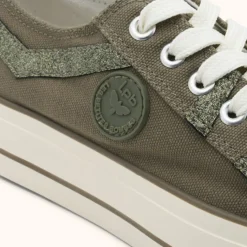 Baskets INDIRA kaki foncé