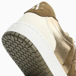 Baskets monogramme Cidem or et kaki
