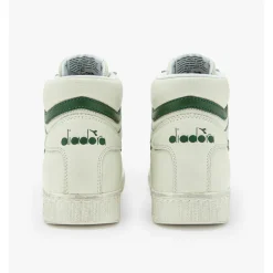 Baskets montants pour homme en cuir blanc