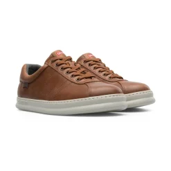 Baskets Runner marron en cuir